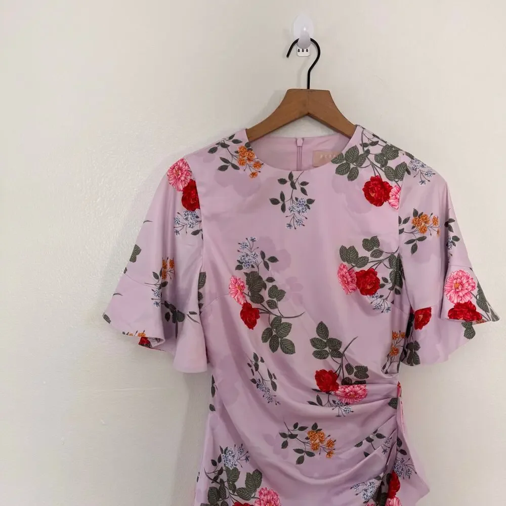 Keepsake Women's Pretty One Floral Mini Dress Lilac Size XS